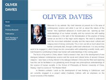 Tablet Screenshot of oliverdavies.com